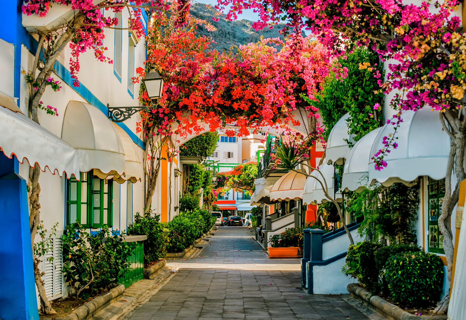 Cobbled street in Spain